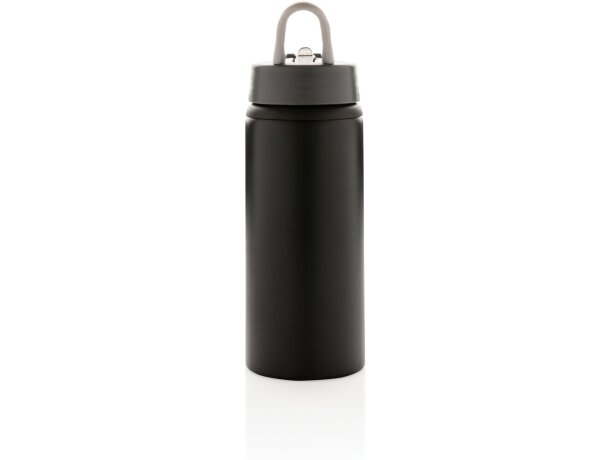 Botella deportiva con logo asa de transporte polipropileno Negro detalle 9