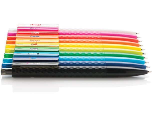 Bolis originales ballpoint acabado geométrico tinta alemana azul X3 Rosa detalle 5