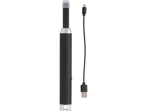 Encendedor USB Negro/gris detalle 1