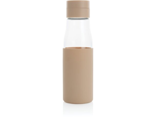 Botella de hidratación de vidrio Ukiyo con funda Marron detalle 34
