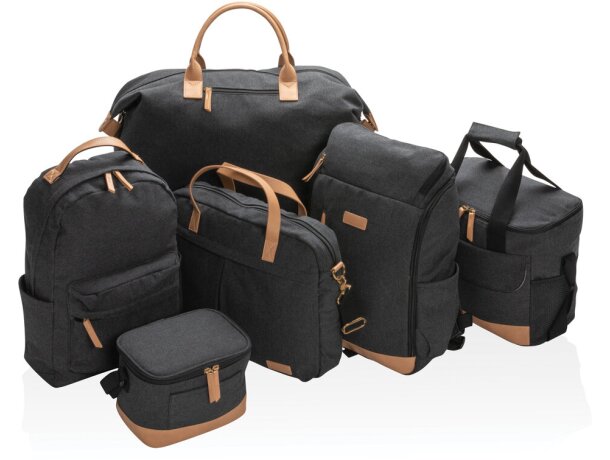 Bolsa termica publicitaria algodón reciclado Negro detalle 15