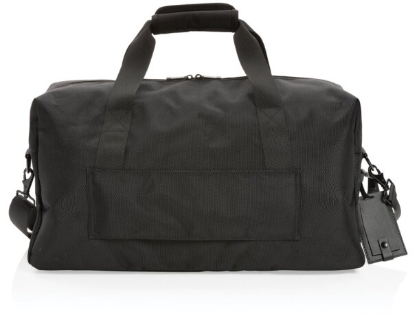 Bolsa de fin de semana Swiss Peak AWARE ™ RPET Voyager Negro detalle 1