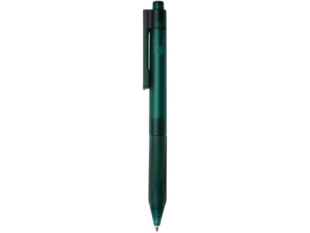 Bolígrafo con nombre de silicona acabado mate tinta azul Verde detalle 17