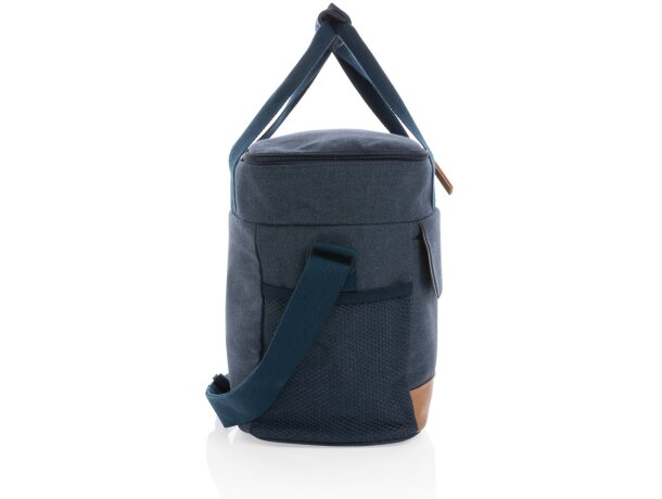 Bolsa termica publicitaria algodón reciclado Azul detalle 28