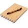 Mini libreta personalizada bambú sostenible Marron detalle 1