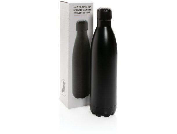 Botella de acero inoxidable al vacío de color sólido 750ml Negro detalle 8