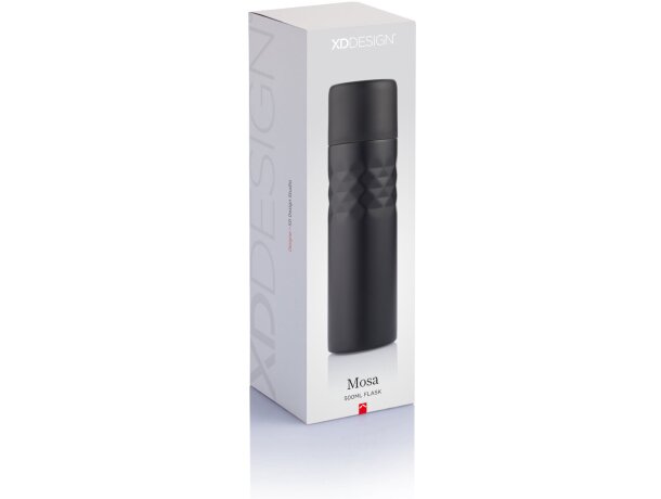 Termos acero inoxidable moderno 500 ml Mosa Negro detalle 9