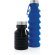 Botella de silicona plegable antigoteo con tapa Azul detalle 24