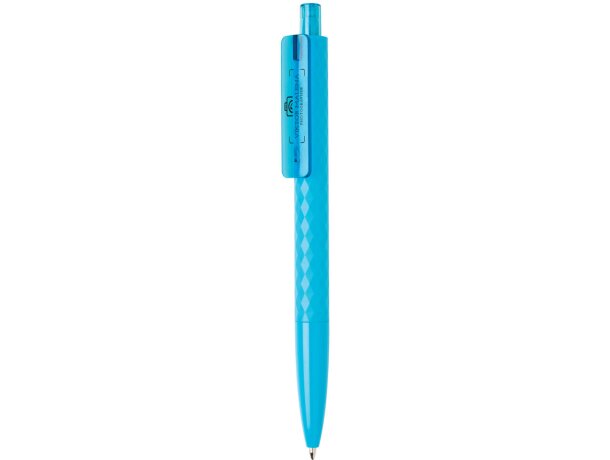 Bolis originales ballpoint acabado geométrico tinta alemana azul X3 Azul detalle 15