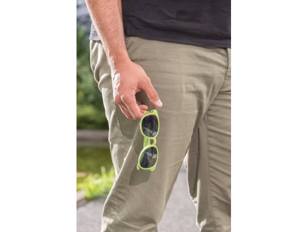 Gafas de sol ecológicas de fibra de paja de trigo ECO Verde detalle 22