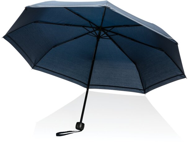 Mini paraguas RPET reflectante 190T Impact AWARE ™ Azul marino detalle 7
