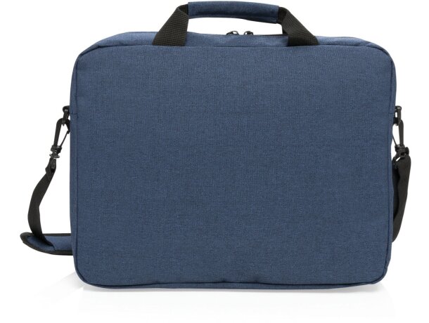 Bolsa maletín de poliéster para portátil de 15,6” Azul marino/negro detalle 8