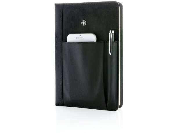 Set de libreta con bolígrafo para merchandising tinta azul Negro detalle 1