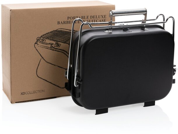 Barbacoa portátil de lujo en maleta Negro detalle 14