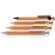 Bolígrafo de bambú con clip de trigo Blanco detalle 10