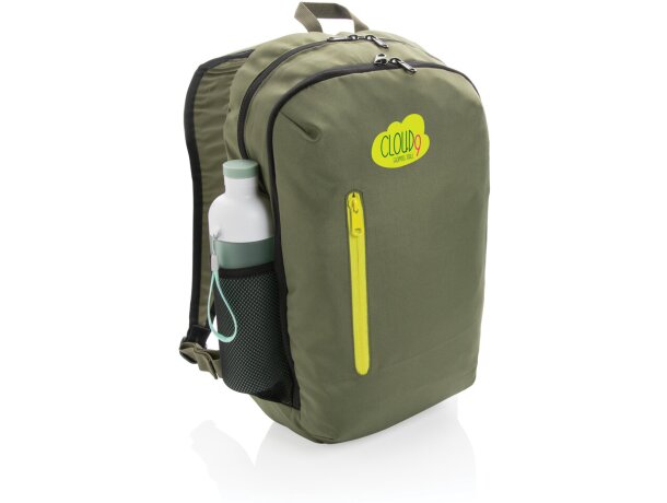 Mochila casual Impact AWARE ™ 300D RPET Verde detalle 52