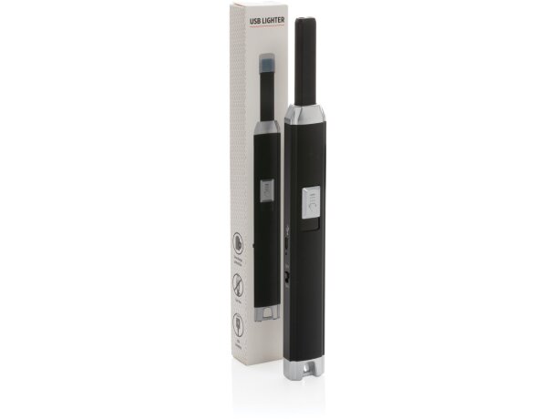 Encendedor USB Negro/gris detalle 7