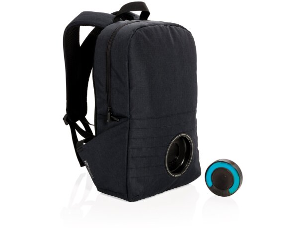 Mochila musical Party Negro detalle 2