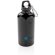 Botella deportiva de aluminio reutilizable con mosquetón Negro detalle 4