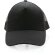 Gorra 5 paneles de algodón cepillado 190 gr Impact AWARE ™ Negro detalle 2