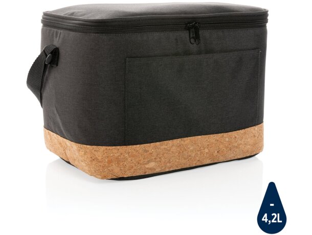 Bolsa termica corporativa Impact AWARE XL RPET con corcho natural Verde detalle 22