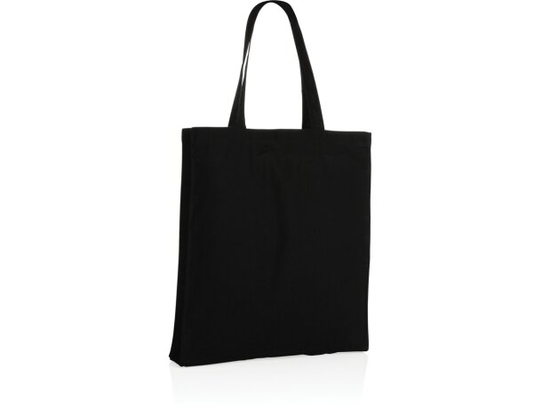 Tote sostenible 100% algodón Impact Aware Negro detalle 2