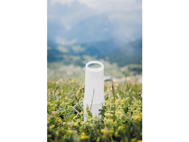 Botellas de agua reutilizables de caña de azúcar sin aceite aptas lavavajillas Blanco detalle 9