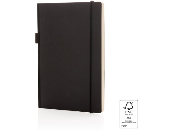 Libreta lujosa A5 FSC® de tapa dura Marron detalle 24