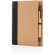 Libreta espiral corporativa kraft reciclado bolígrafo 70 hojas crema 70g