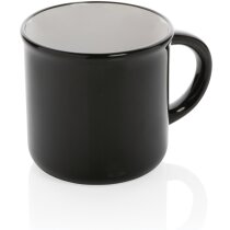 Taza vintage cerámica 280ml con asa curva publicidad