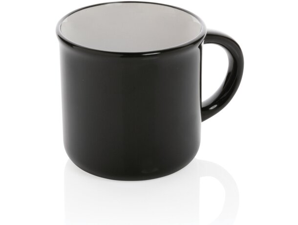 Taza cerámica vintage Xigaze 280ml personalizadas con asa curva Verde detalle 48