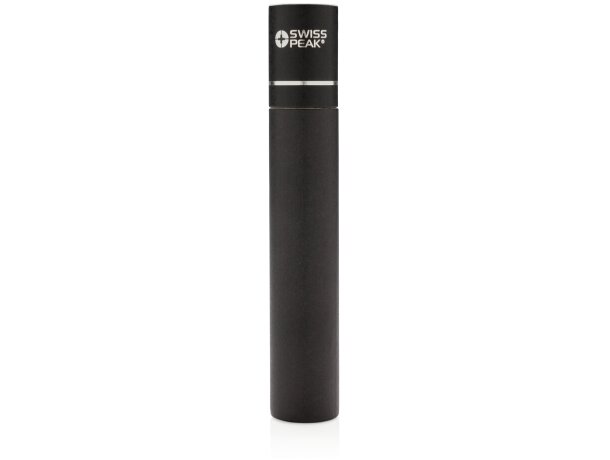 Bolígrafos con puntero promocionales en caja de tubo tinta azul Swiss Peak Negro/plata detalle 6