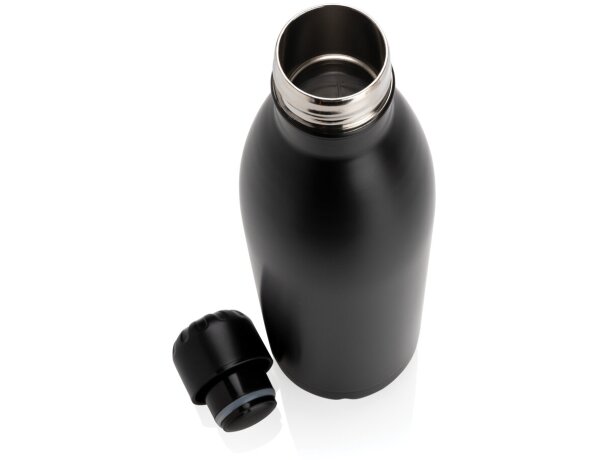 Botella de acero inoxidable al vacío de color sólido 750ml Negro detalle 3