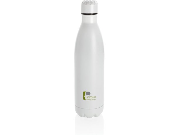 Botella de acero inoxidable al vacío de color sólido 750ml Blanco detalle 22