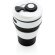 Tazas plegable de silicona Negro detalle 1