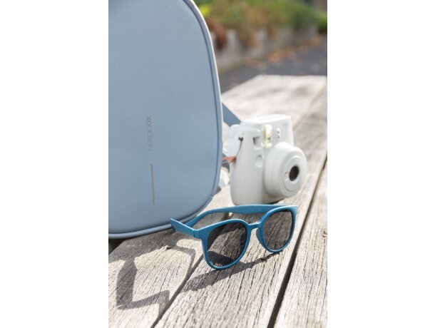 Gafas de sol ecológicas de fibra de paja de trigo ECO Azul detalle 14