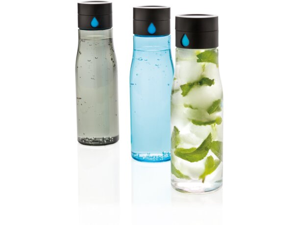 Botella tritan antigoteo de hidratación Aqua Azul detalle 18