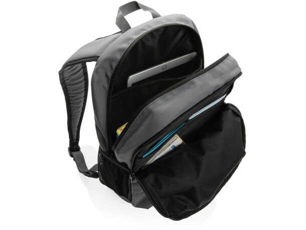 Mochila casual Impact AWARE ™ 300D RPET Gris detalle 28