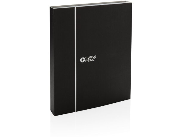 Set de libreta con bolígrafo para merchandising tinta azul Negro detalle 9