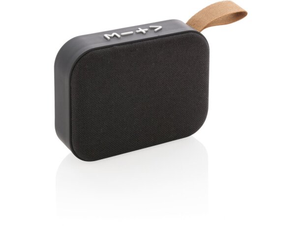 Altavoz bluetooth 5.0 inalámbrico con panel textil y USB-C Verde/negro detalle 38