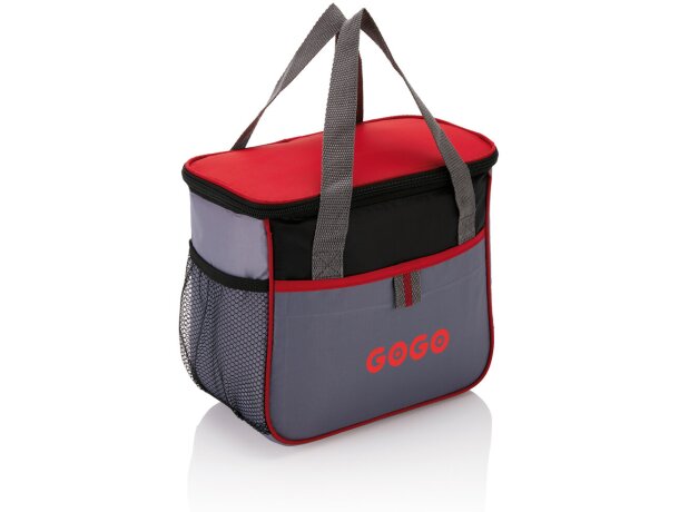 Neveras originales con capacidad para 6 Latas de poliéster Básica Rojo/gris detalle 9