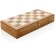 Juego de ajedrez plegable de madera de lujo
