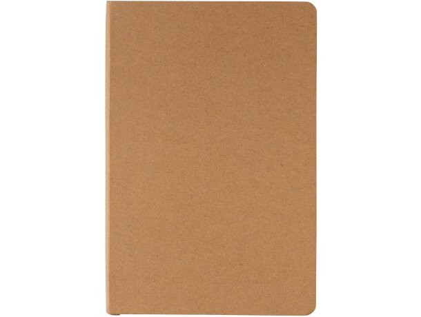 Libreta A5 FSC® de tapa dura Marron detalle 15