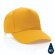 Gorra de algodón reciclado Impact 280gr con trazador AWARE™ Amarillo