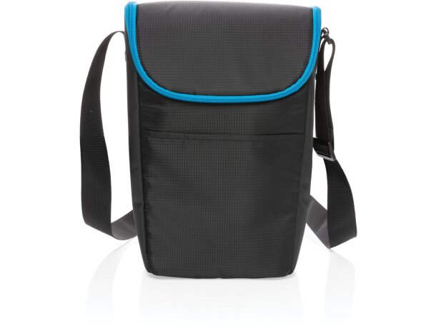 Bolsas térmicas bandolera de poliéster Explorer Negro/azul detalle 3