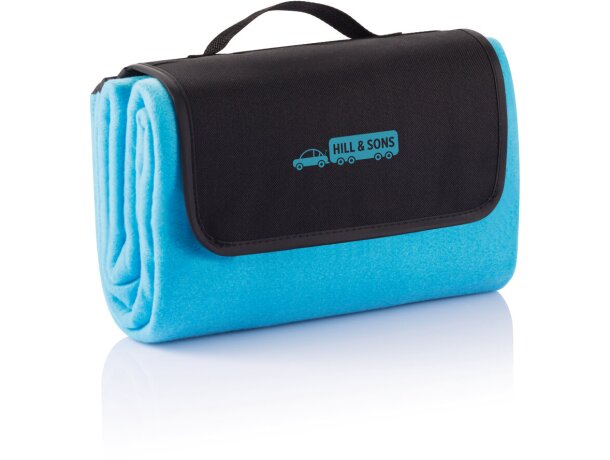 Manta de picnic plegable Azul detalle 12