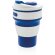 Tazas plegable de silicona Azul
