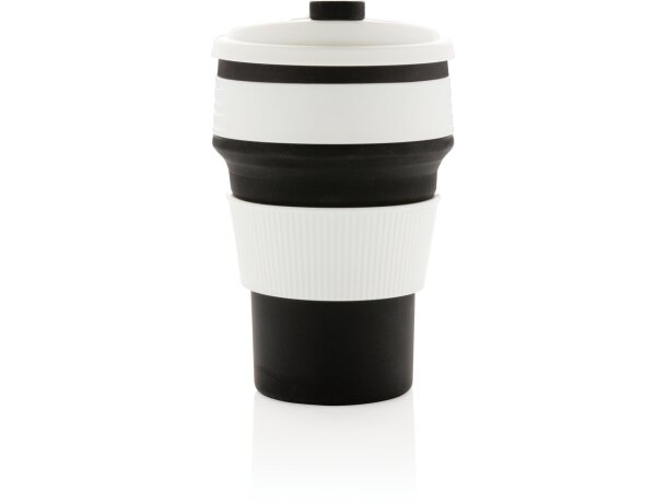 Tazas plegable de silicona Negro detalle 6