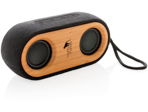 Altavoz doble Bamboo X Negro/marron detalle 6