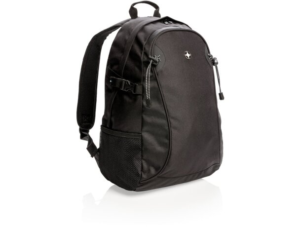 Mochila Outdoor Swiss Peak Negro detalle 5